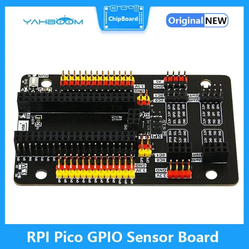 

Raspberry Pi Pico Sensor Expansion Board GPIO Development Board Module IO Port MCU Experiment Starter Kit demo Board