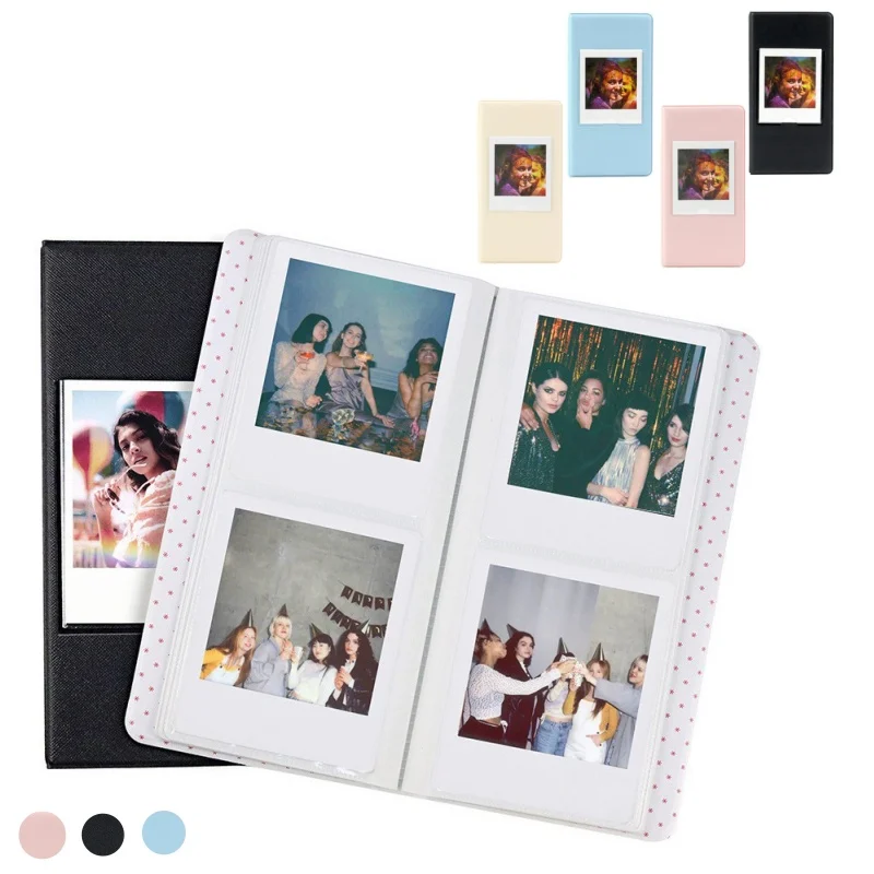 64 Pockets Photo Album Instant Camera 3 inch Pictures Storage Case Stamps Tickets Cards for Instax Mini 12/11/9/8