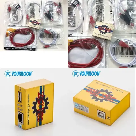 2026 Hot Sale Z3X Pro Box Mobile Repair Tool Gold Color Box with 4 Cables for Mobile Flashing and Repair