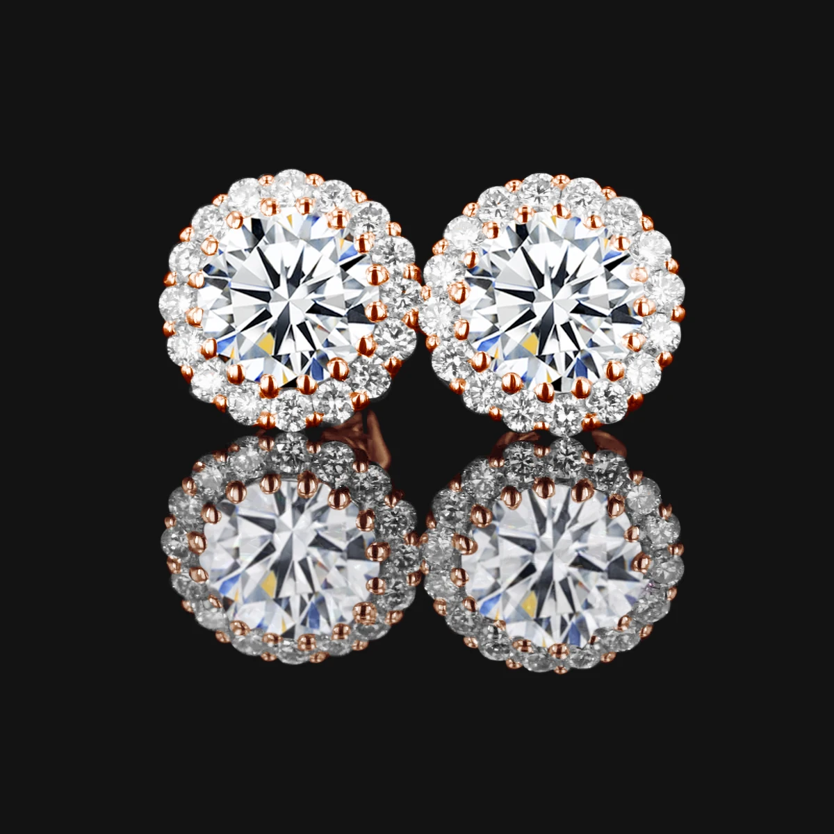 Prawdziwe 1.2ct D kolor Moissanite diamentowe kolczyki sztyfty dla kobiet 925 Sterling srebrne wesele akcesoria kolczyki luksusowe biżuteria