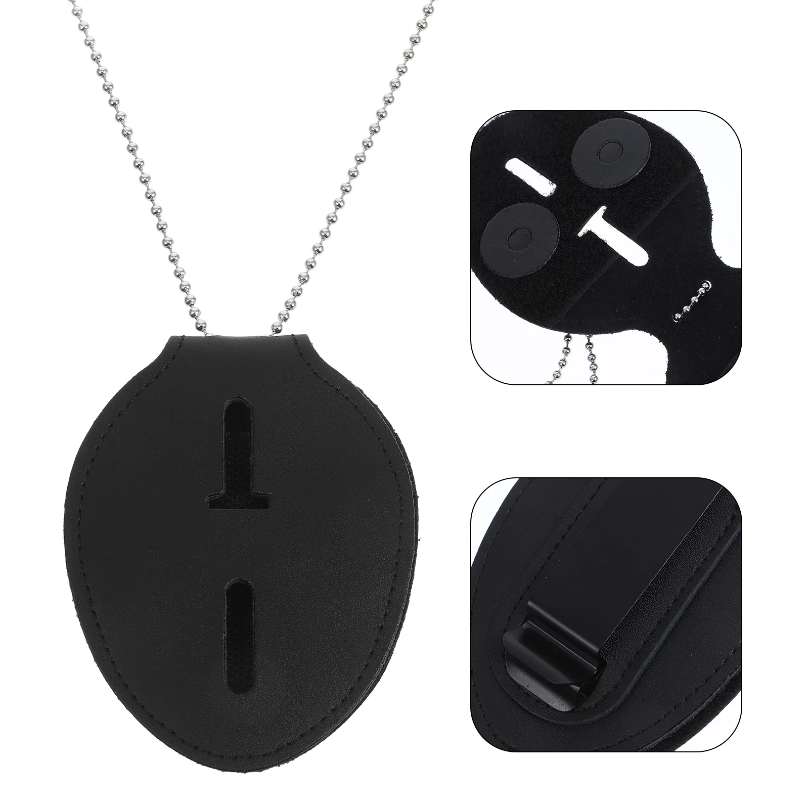 Versatile Police Badge Holder Belt Clip Protective Card Sleeve Id Card Badge Holder Protective Holder for Badge Cards Outdoor