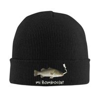 Vintage Style Mi Bomboclat Fish Meme Skullies Beanies Caps Men Women Unisex Trend Winter Warm Knit Hat Adult  Bonnet Hats