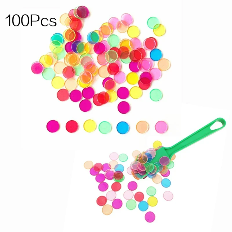 Montessori Color Cognitive Math Learning Education Toys For Children Magnetic Stick With Plastic Coin Classroom Supplies