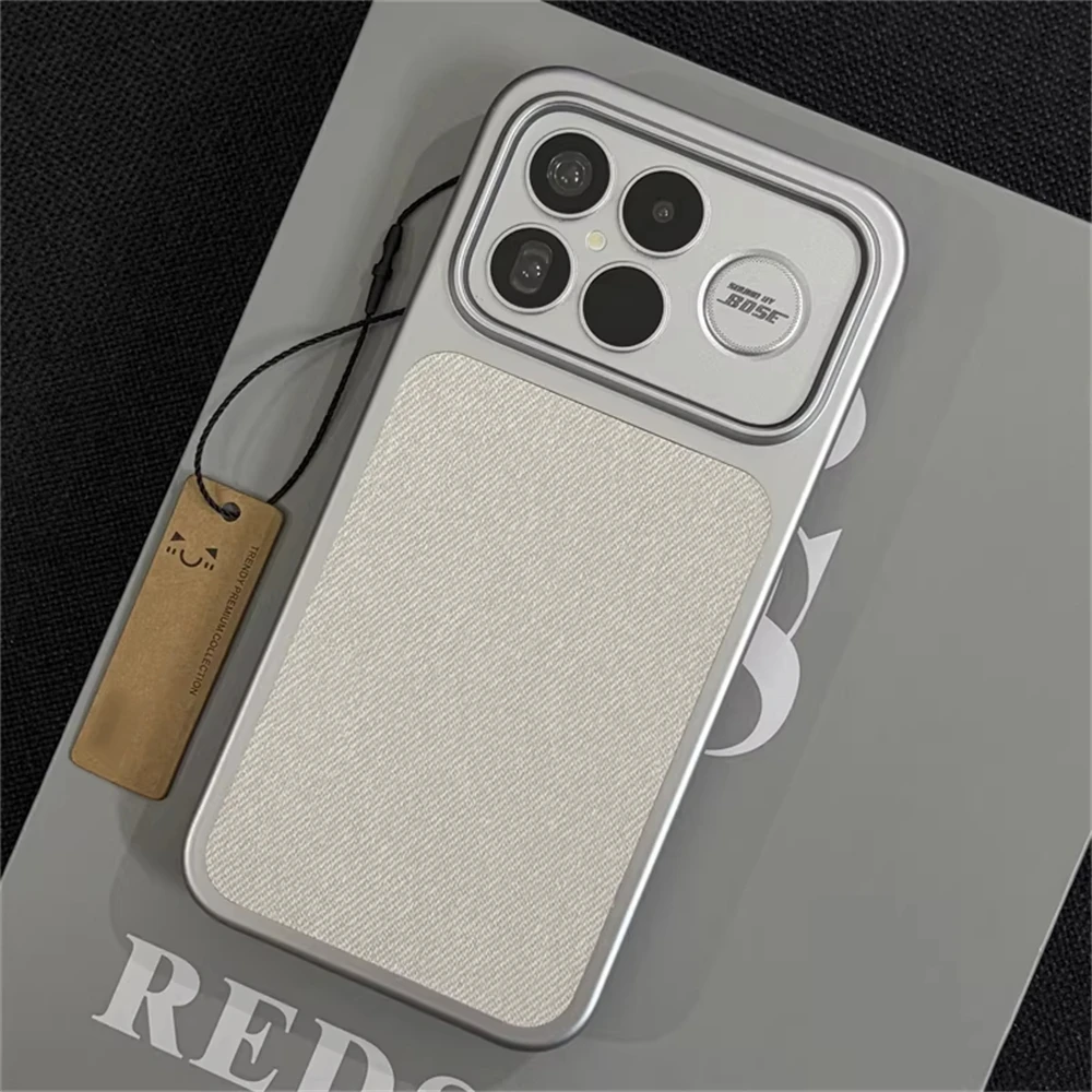 Modische Schutzhülle aus Leinenfaser mit magnetischer Hartschale für Xiaomi Mi 17 Pro Max POCO F9 F8 Ultra, kabelloses Laden, schlanke Hartschale – Detail 11