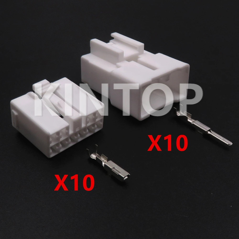 1 Set 10 Pins Car Modification Socket AC Assembly Accessories MG651056 MG641059 7283-1100 Auto Unsealed Connector With Wires