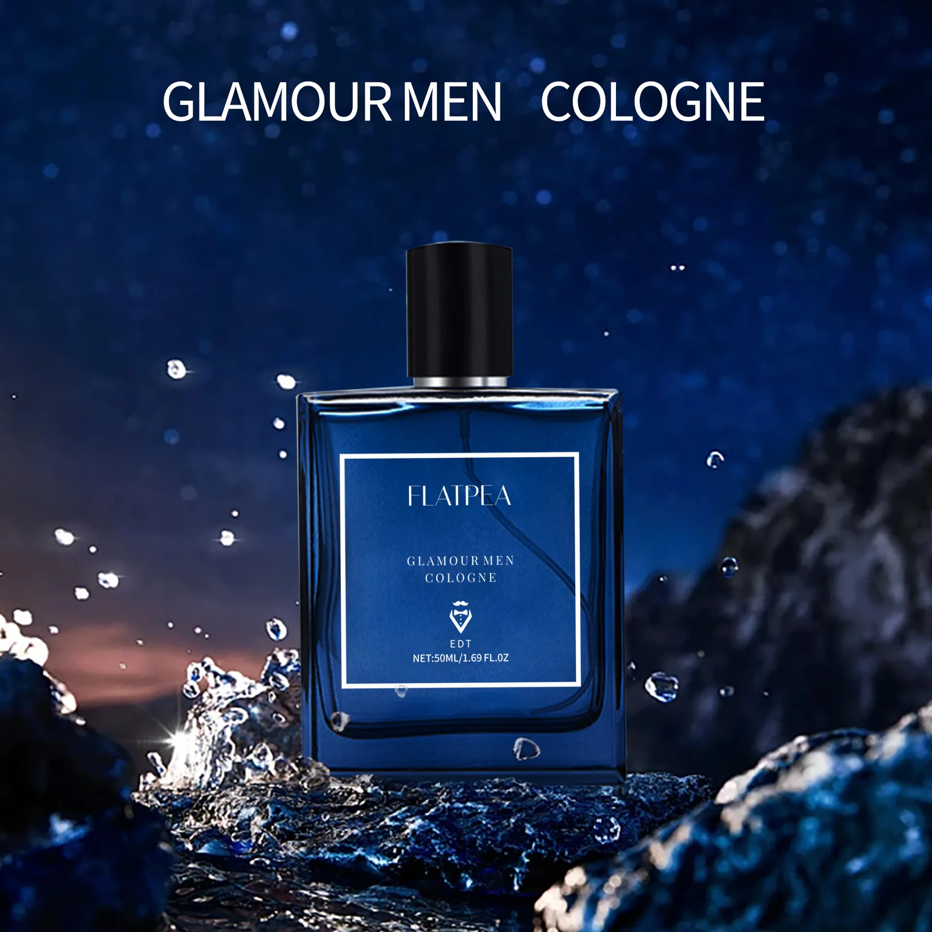 Blue Ocean Men's Woody Aromatic Colonia Profumo a lunga durata per appuntamenti Eau De Toilette senza alcool