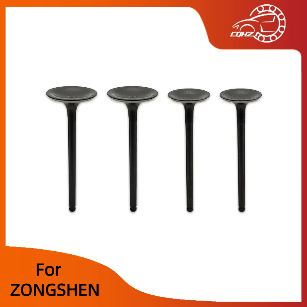 CQHZJ Motorcycle Engine Valve Set Intake Exhaust Valve Kit Stem Valves For ZONGSHEN CB250R ZS172FMM-6 Off-Road Accessories