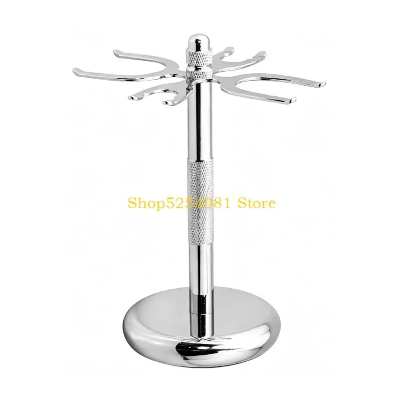AXYC Elegant Zinc Alloy Shaving Accessories Holder for Metal Razors and Brush Men's Grooming Essential Storage Rack