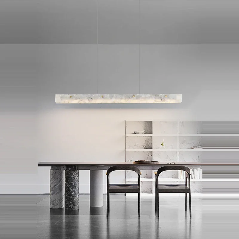 โคมไฟเพดาน LED สไตล์โมเดิร์นเรียบง่าย หินอ่อน สแตนเลส ปรับความสว่างได้ สีดำ สำหรับโถงทางเข้า ห้องรับประทานอาหาร