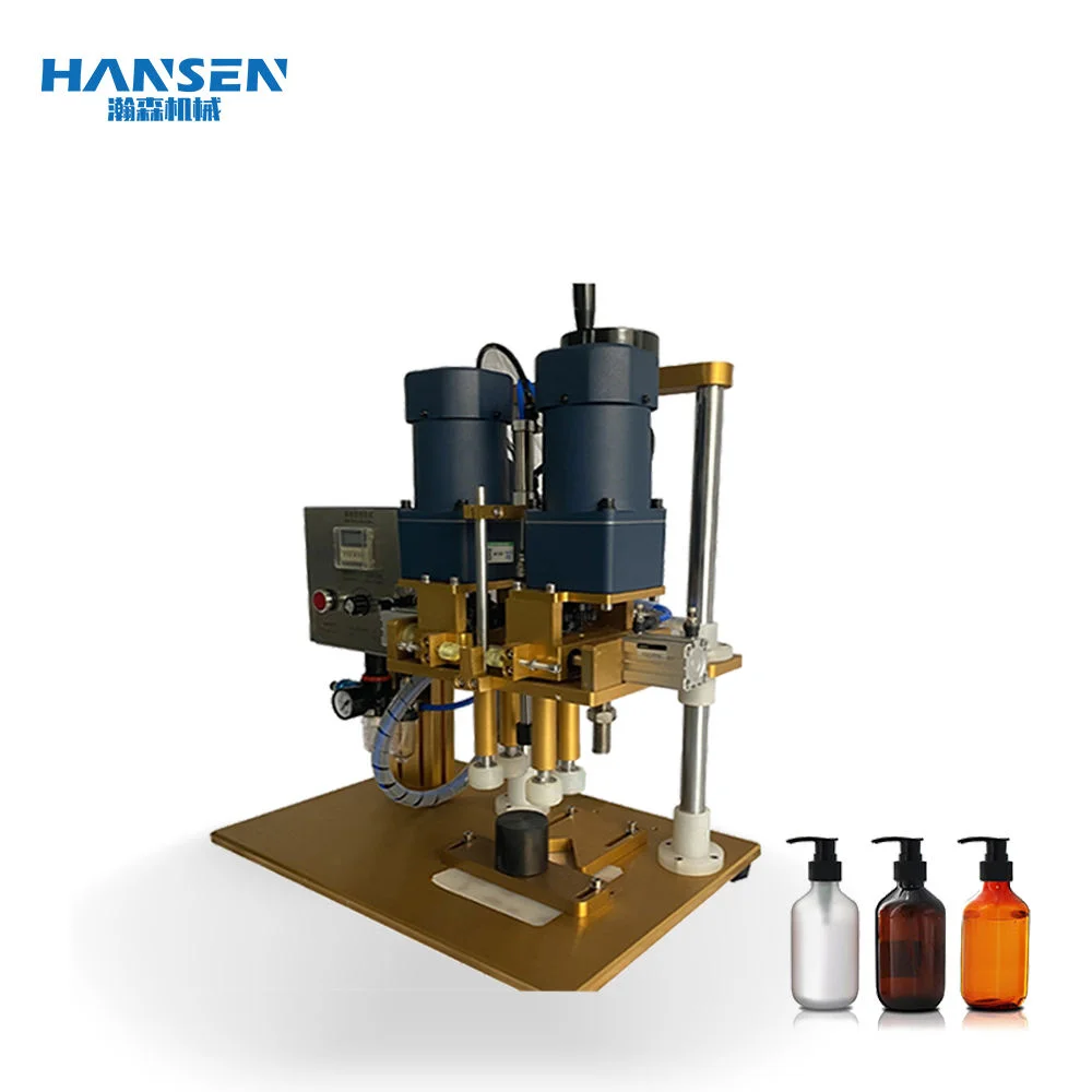 

Semi Automatic Pneumatic Desktop Plastic Bottle Unscrewing Cap Sealing Machine Spiral Capping Machine