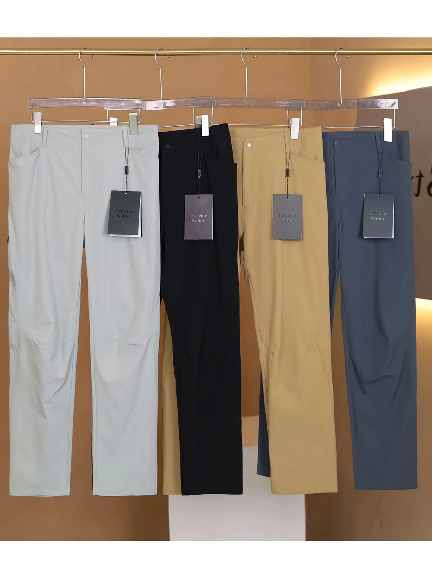 

New American Sle Lightweight Qui Dry Breathable Loose Straight Leg Busin Sport Casual Trousers for Men Spring Summer