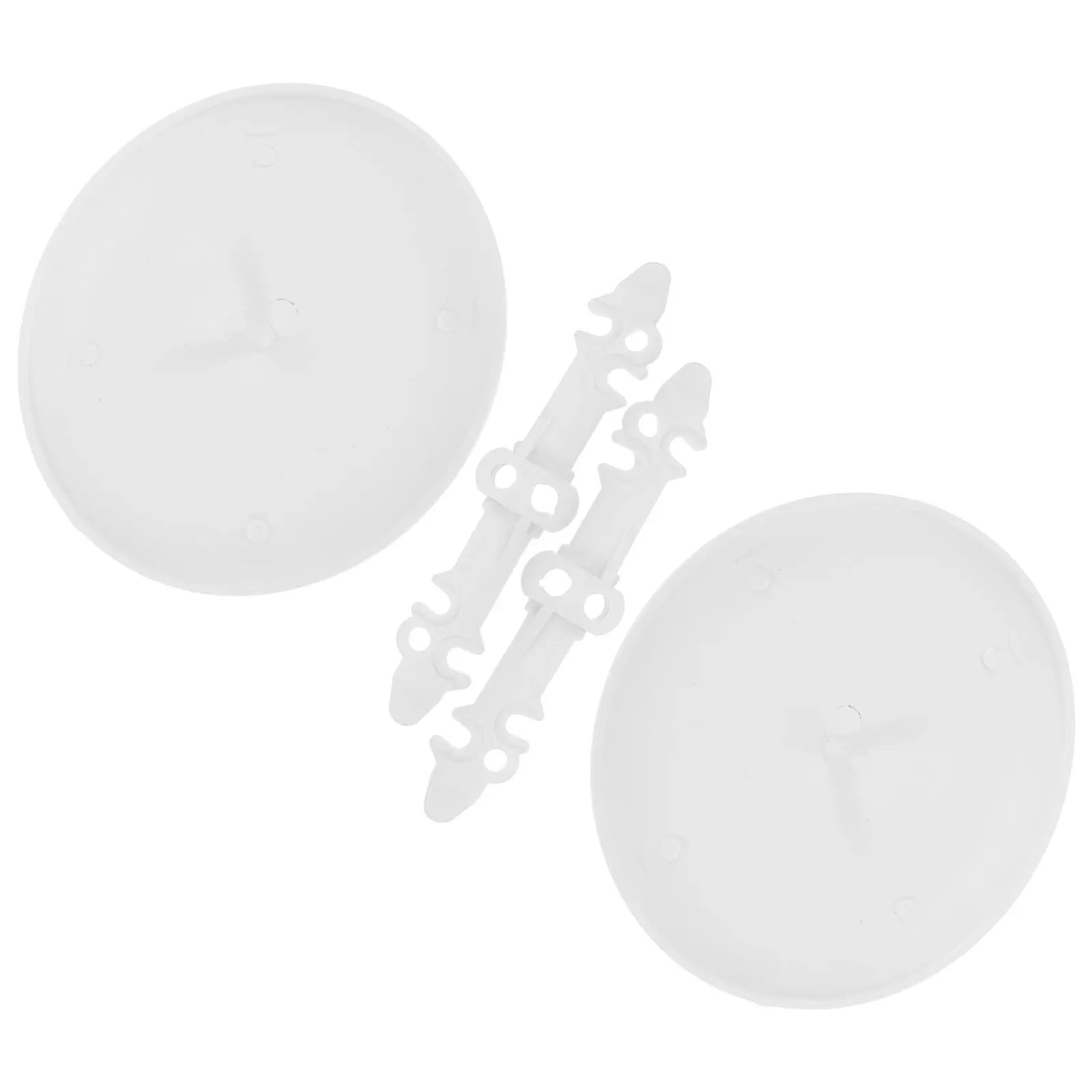 2Pcs Ceiling Box Cover Plate White Round Blank Electrical Junction Box Covers Ceiling Hole Cover Plate Compatible 3.5