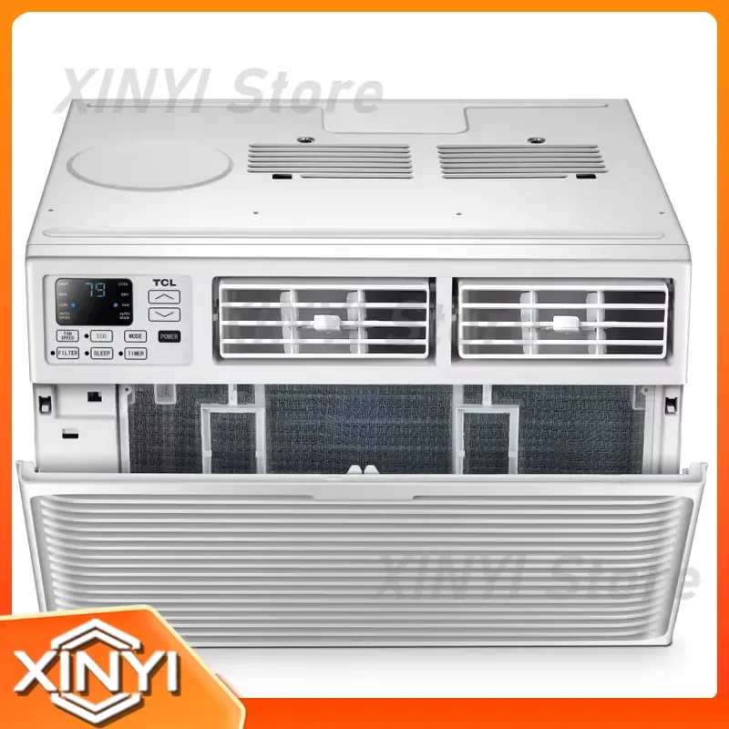 for Window Type Air Conditioner 5000BTU 7000BTU 9000BTU 12000BTU Portable Cooling Unit for Home Office Bedroom Energy