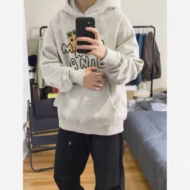 Hoodies Masculinos com Capuz, Tendências de Inverno para Adolescentes, Com Cordão, Estilo Regular, Antibacteriano, Branco, Multifuncional, Estilo Grun