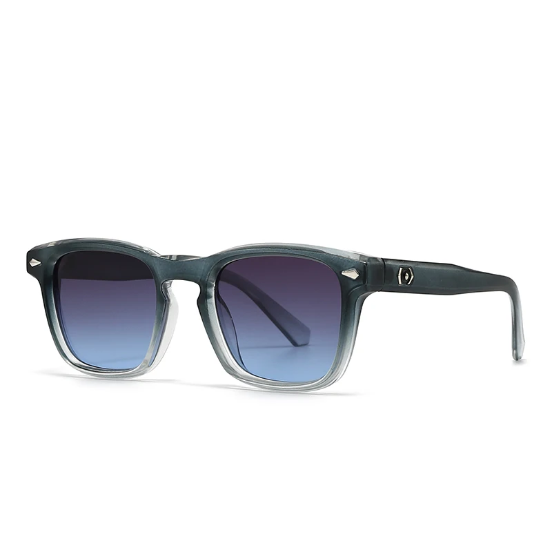 Foreign Trade Cross-Border Popular Sunglasses Rivet Decoration European and American Street Photography Ins Popular Model Square