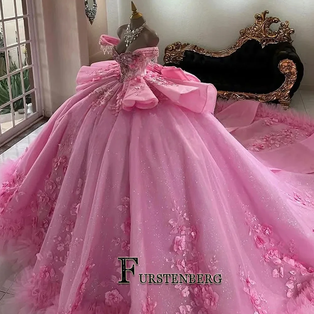 strapless open back dress Light Pink Quinceaera Dress  Quince-Dress