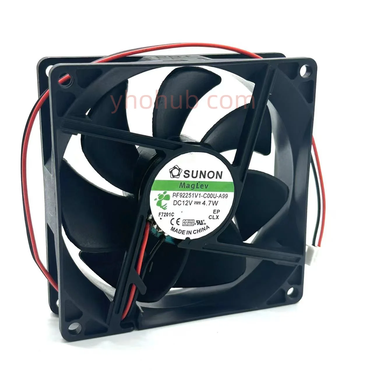 SUNON PF92251V1-000U-A99 DC 12V 4.7W 90X90X25mm 2-Wire Server Cooling Fan