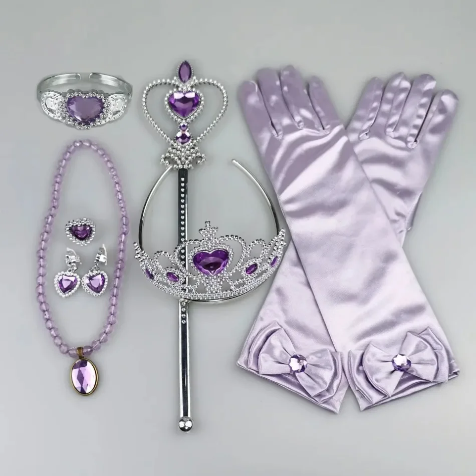 

Girls Cosplay Elsa Anna Princess Crown Magic Wand Costume Headband Party Rhinestone Hair Bands For Kids Hairband Gifts Toys