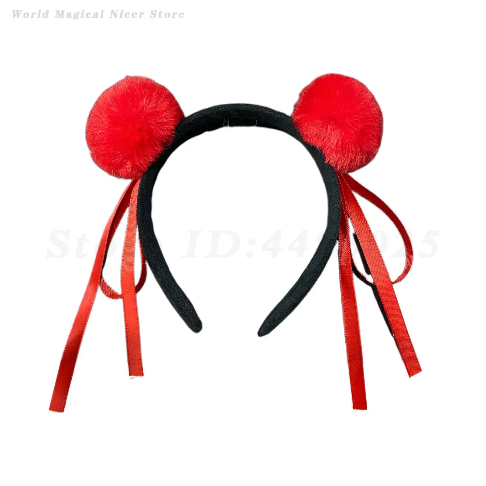 Movie Nezha Cosplay Headwear Chinese Anime Ne Zha Hair Hoop Kids Headband Hair Accessories Children's Daily Sweet Cute Headband