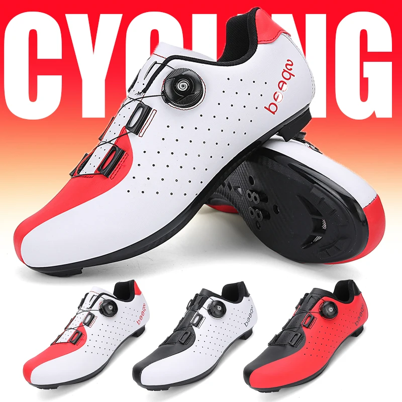 

Fashionable contrasting cycling shoes for couples, outdoor lockable cycling shoes, road and mountain cycling shoes