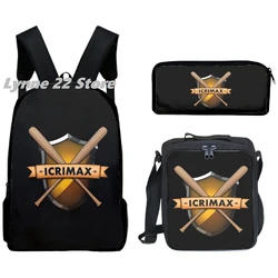 Icrimax Merch 남녀공용 학교 가방, 점심 도시락 가방, 필통, 핫 세일, 2024 신상