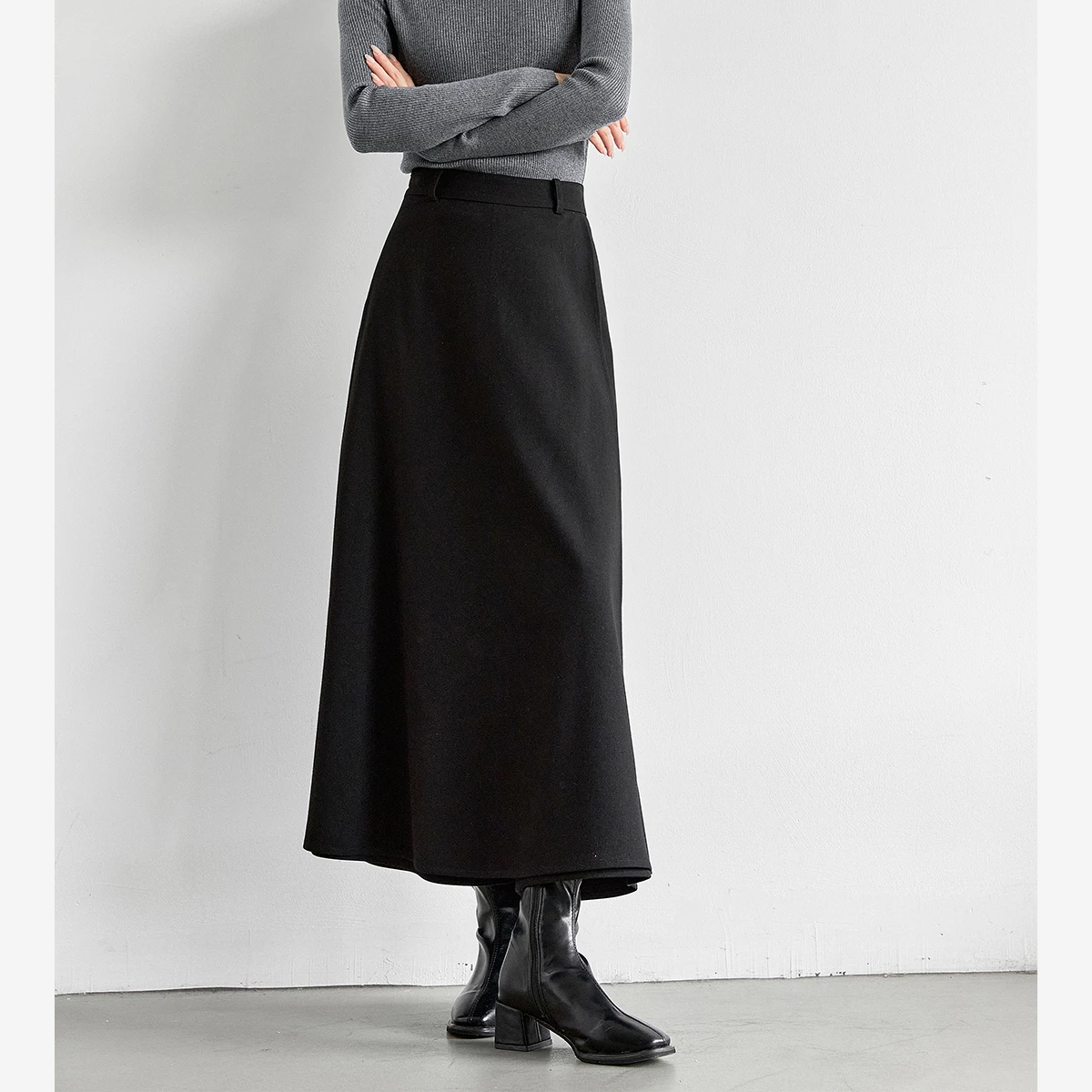 

VIMLY Women's Black Long Pants Casual Draped Wide Leg Ladies Trousers Office Wear Zip Up High Waist Loose Female Pants M9588