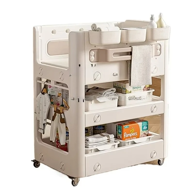 Removable Baby Caring Table Baby Crib 2-in-1 Maternal And Child Baby Care Table