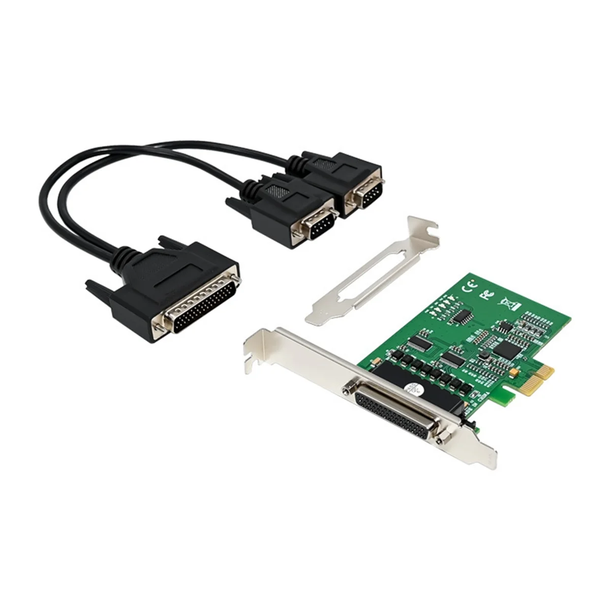 

PCIE Serial RS232 Ports Adapter Card Pcie X1 I/O Controller Card PCIe 2.0 Gen1 Card PCI Express XR17V352 Chipset