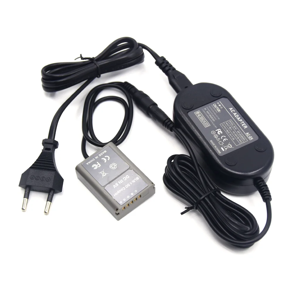 AC-E6 AC Power Adapter PS-BLN1 Dummy Battery BLN-1 DC Coupler Fit for Olympus OM-D E-M5 OM-D E-M5 II 2 E-M1 PEN E-P5 Camera