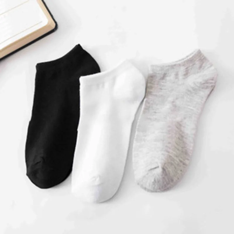 10 Pairs Cotton Slim Breathable Low-Cut Boat Socks Deodorant and Sweat-Absorbent Cotton Socks Suitable for Men and Women