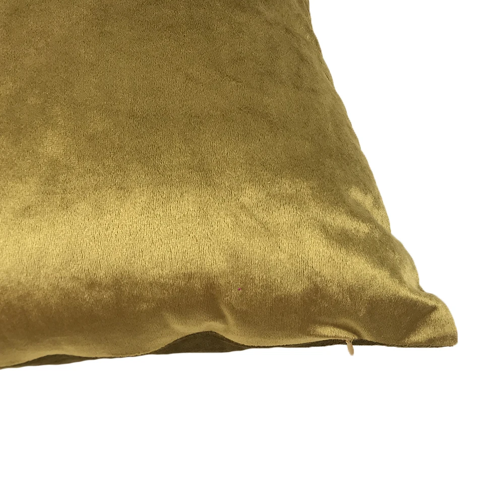 ESSIE HOME Luxury Glossy Silk Velvet Cushion Pillow Bronze Gold Velvet Cushion Cover Pillow Case Lumbar Pillow Case Velvet