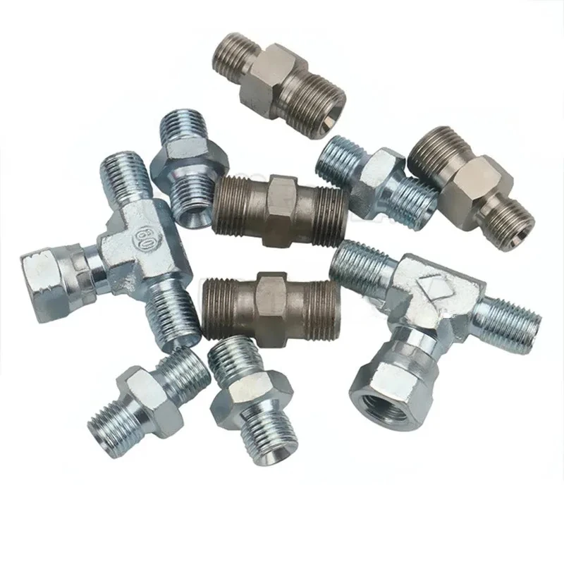 Tee Union Conversion Head  Airless Spray Gun Accessories High Pressure Pipe Spray Gun Airless Spray Gun 1/4 Butt Joint