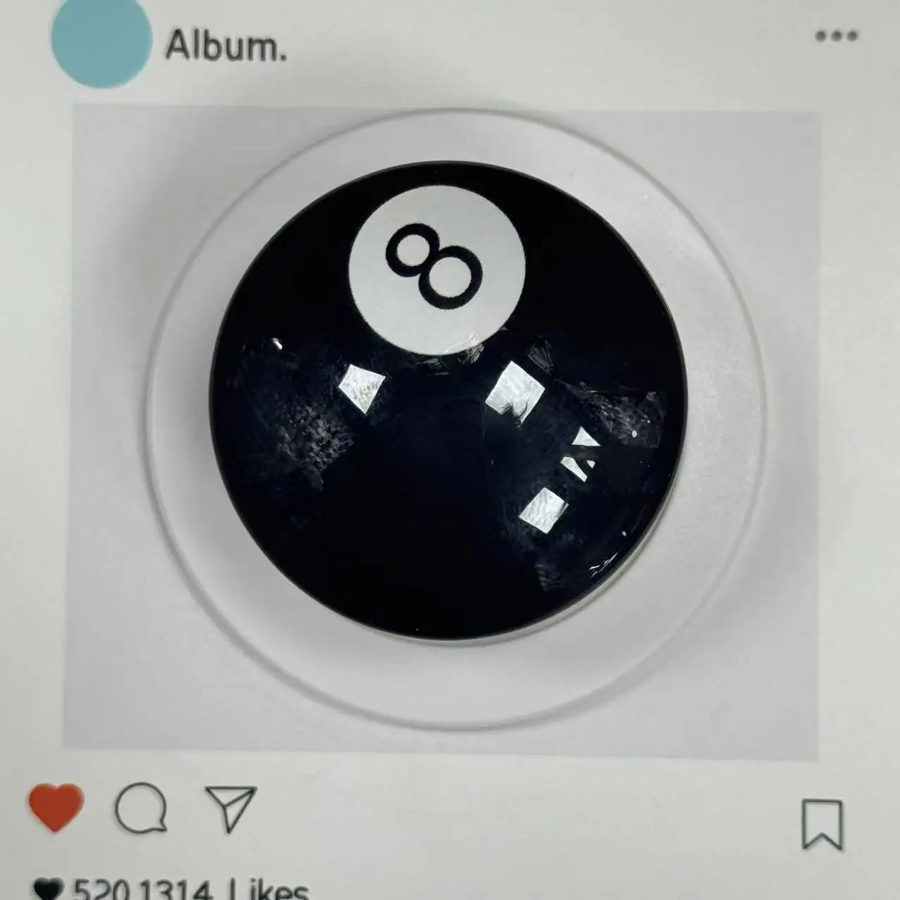 

Новый бильярдный черный 8, коллекция хобби, магнитная ручка для телефона, держатель для iPhone Tok Griptok 17, 16, 15, универсальный держатель Samsung