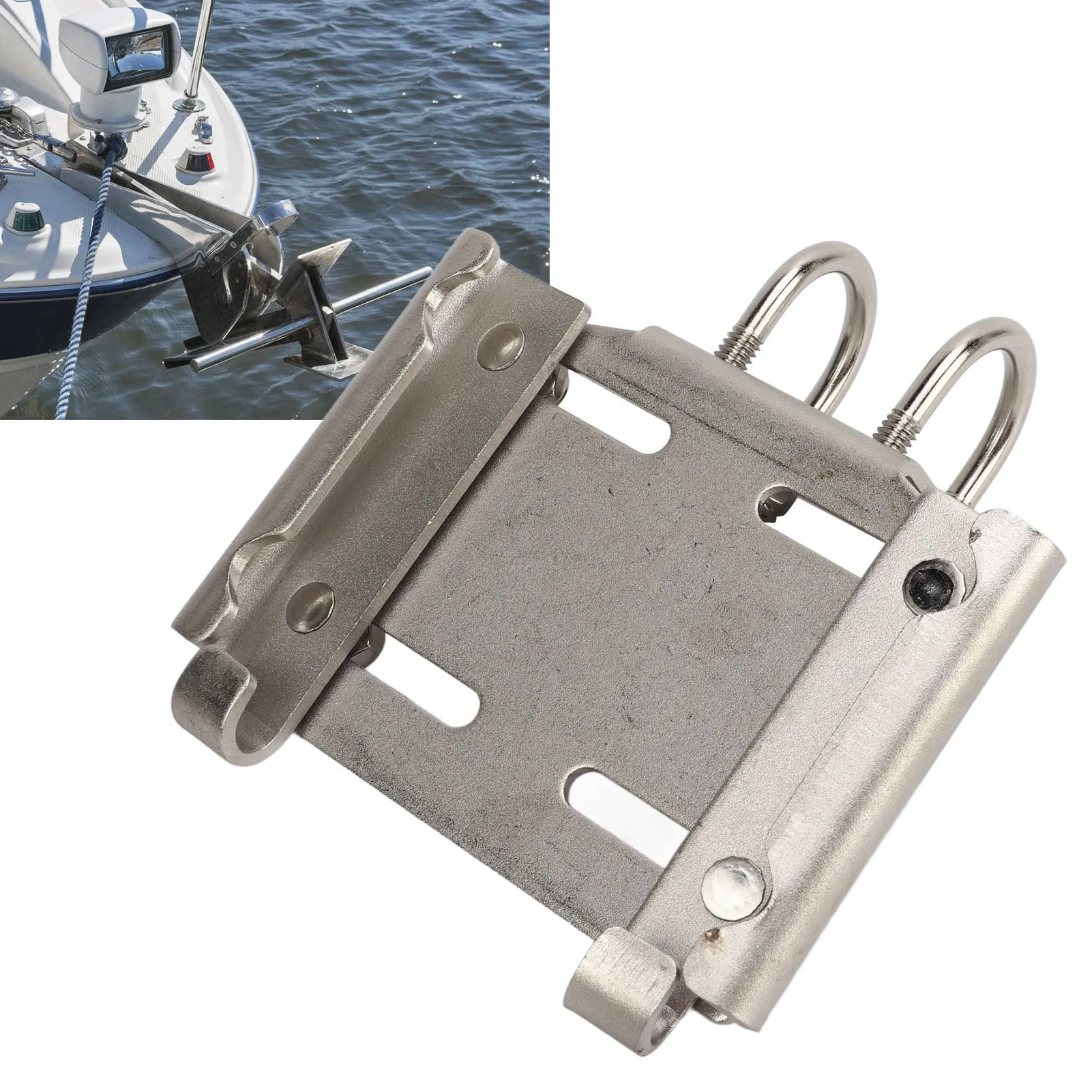 

Анкерный кронштейн для крепления на рейку (нержавеющая сталь 304, от 7/8 до 1 дюйм, установка на направляющую с круглой трубкой) — для лодки/яхты