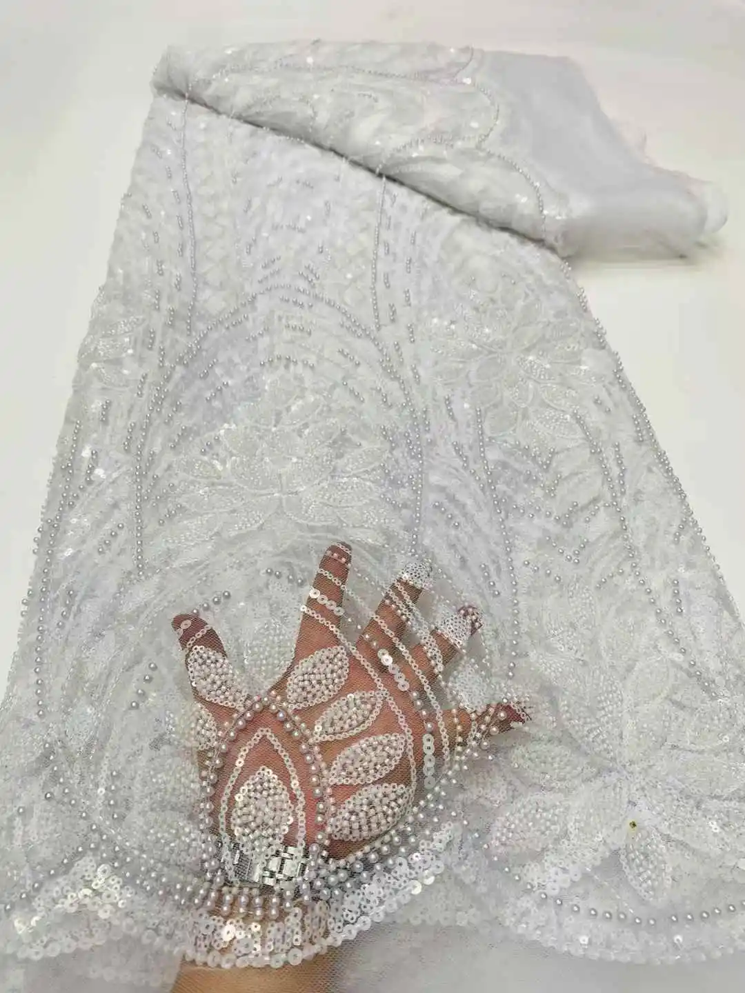 أفريقيا النيجيري مطرز الفرنسية شبكة الدانتيل مع الترتر جودة عالية 2025 التطريز الدانتيل الترتر الدانتيل لفساتين الزفاف النساء