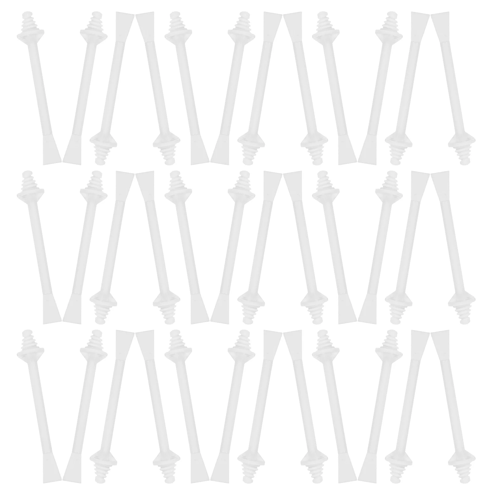 

40pcs Disposable Hair Removal Wax Sticks Plastic Smear Stick for Nose Ear Waxing Facial Depilation Tool Cream