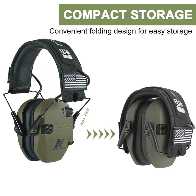 Electronic Shooting earmuffs Tactical headset Ear Protection Anti-noise Ear muff for Hunting Ear Defender Sound Amplification