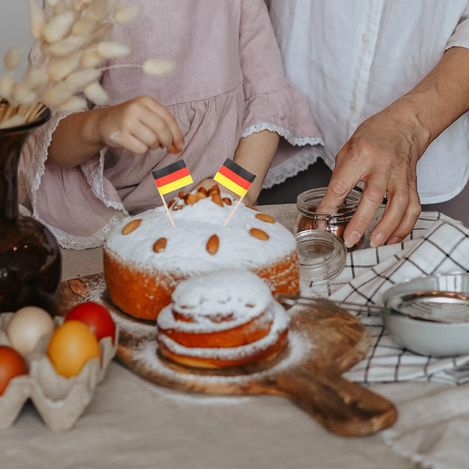 

100Pcs Cake Toothpick Flags Bright Color Flag Toothpicks Party Supplies Cake Topper Decorations Toothpick Flags