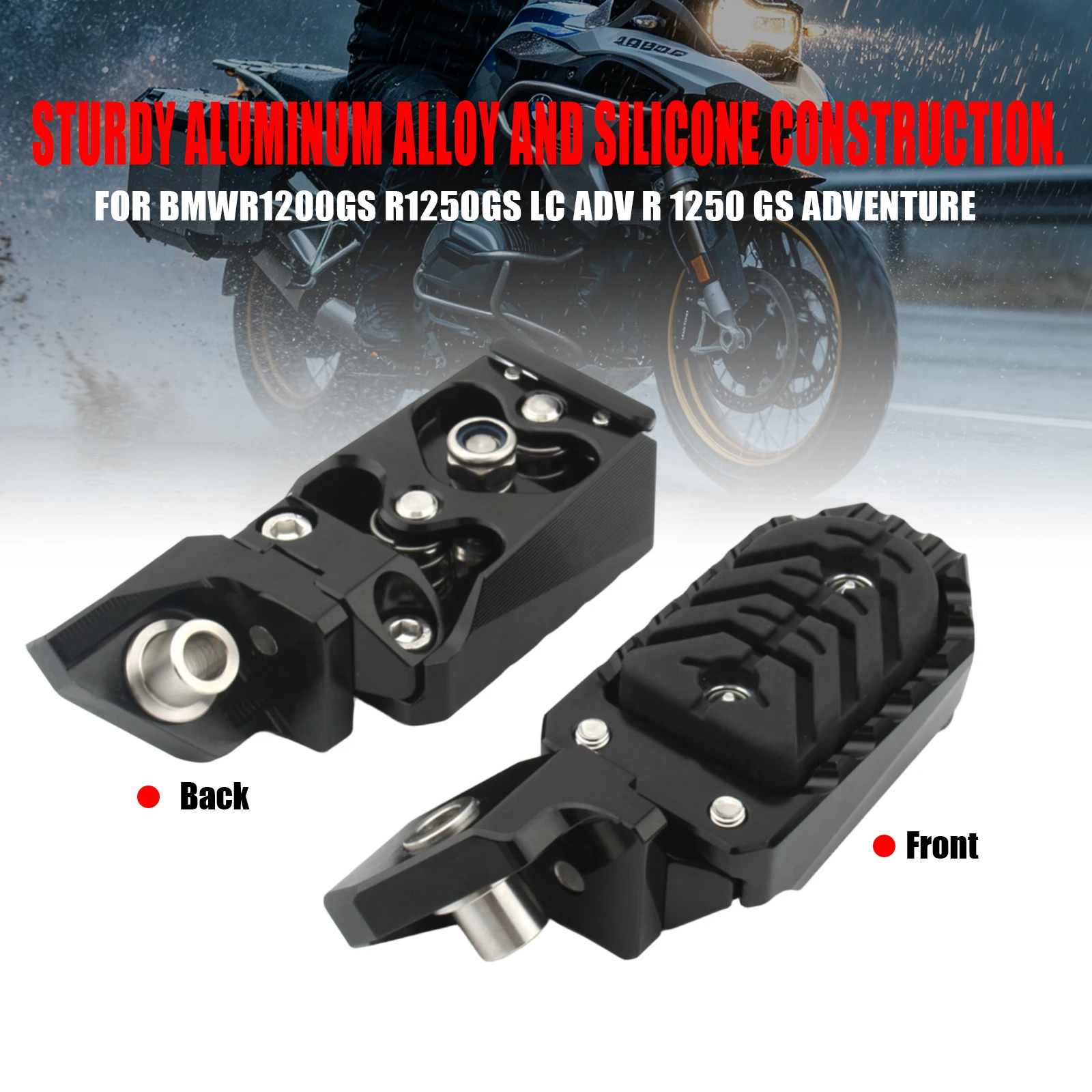 Motorcycle Adjustable Pedals Foot Peg For  BMW  R1200GSR1250GS R1300GS R 1300 GS GS1300 ADV R1300GSA 2023 2024 2025 ADVENTURE