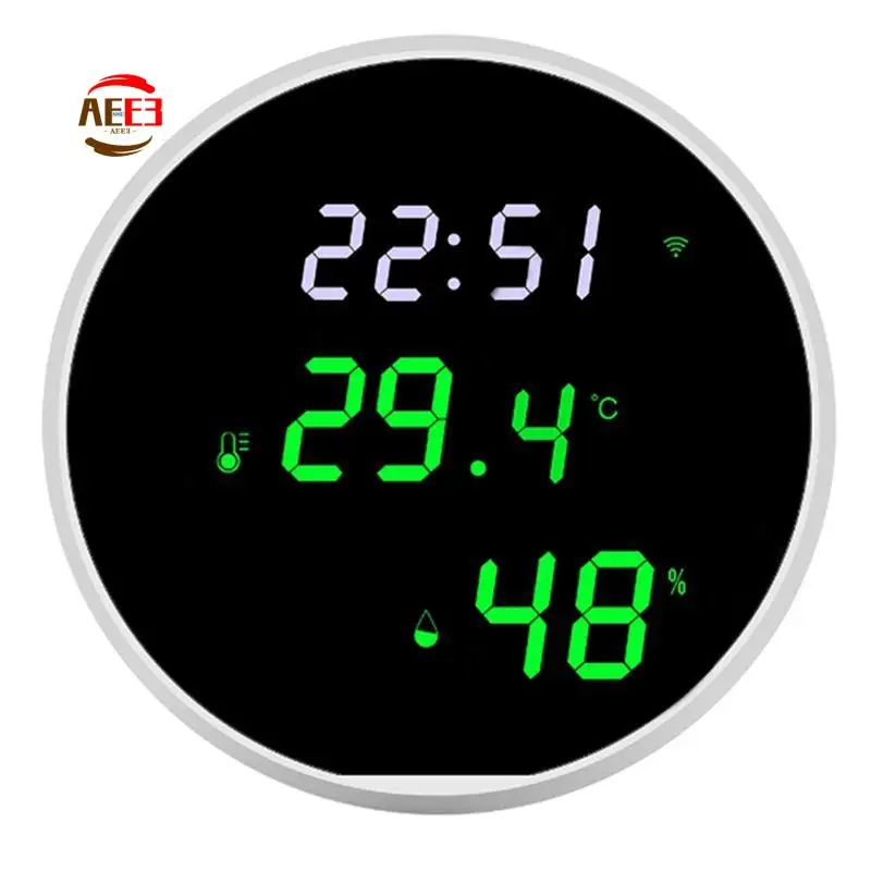 

AEE3-1Set Wi-Fi термометр, гигрометр, оповещение о приложениях со светодиодной подсветкой