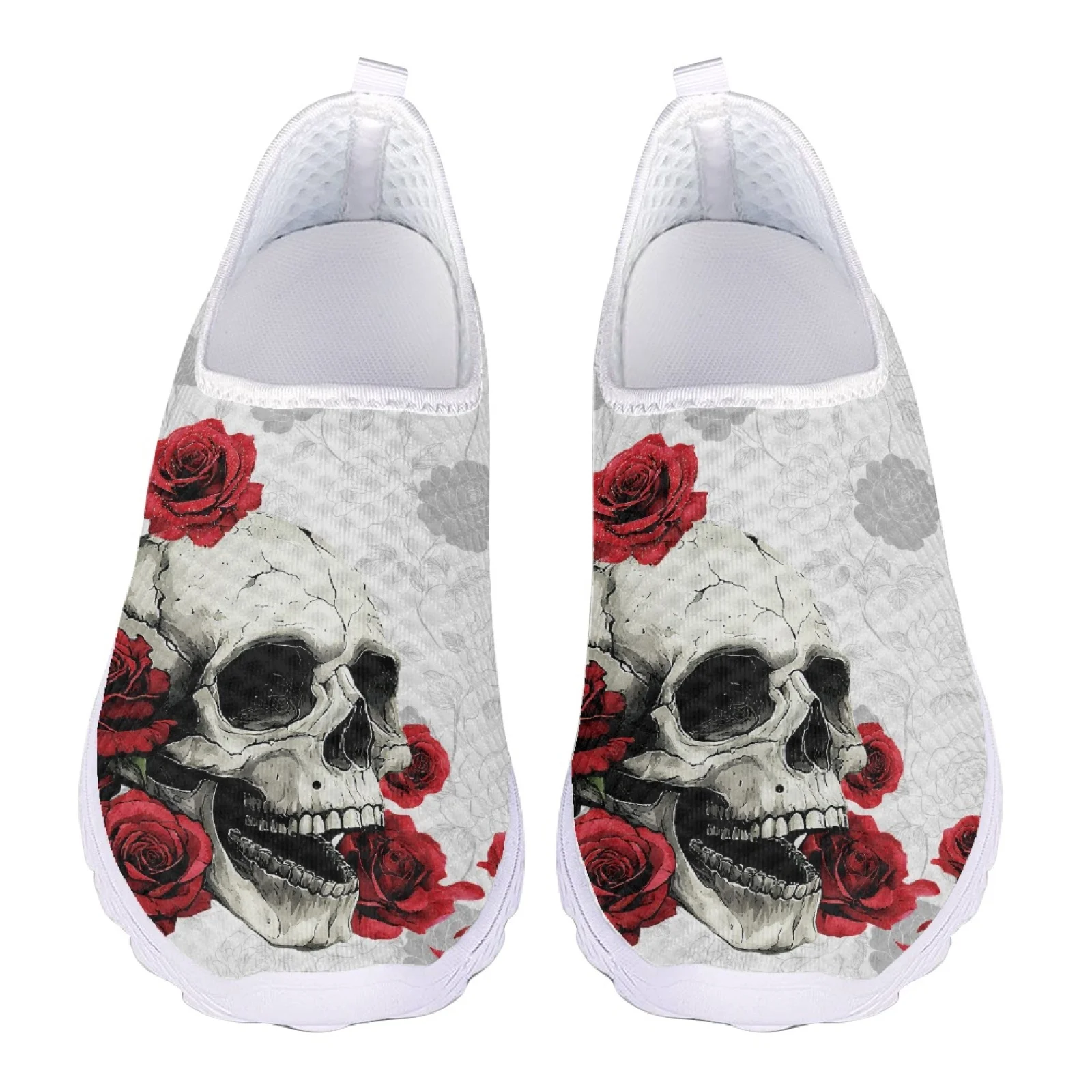

Skull Rose Women's Breathable Mesh Running Shoes Lightweight Casual Sports Sneakers for Women Fashion Athletic Walking Trainers