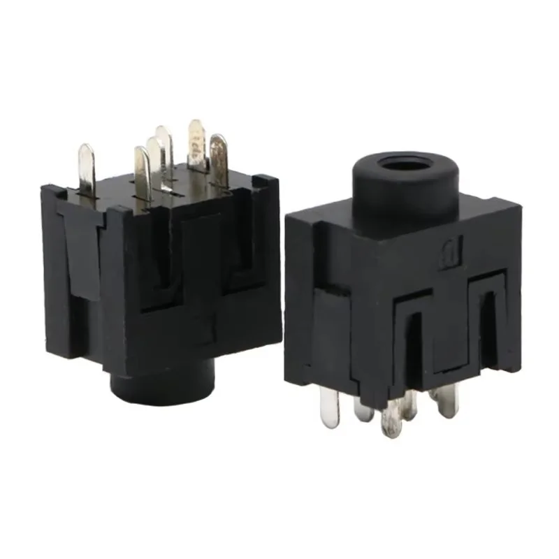 10pcs pj-333-5p 3.5mm Female Audio Connector 5Pin DIP Stereo Jack Socket Audio Jack Connector PJ333-6p