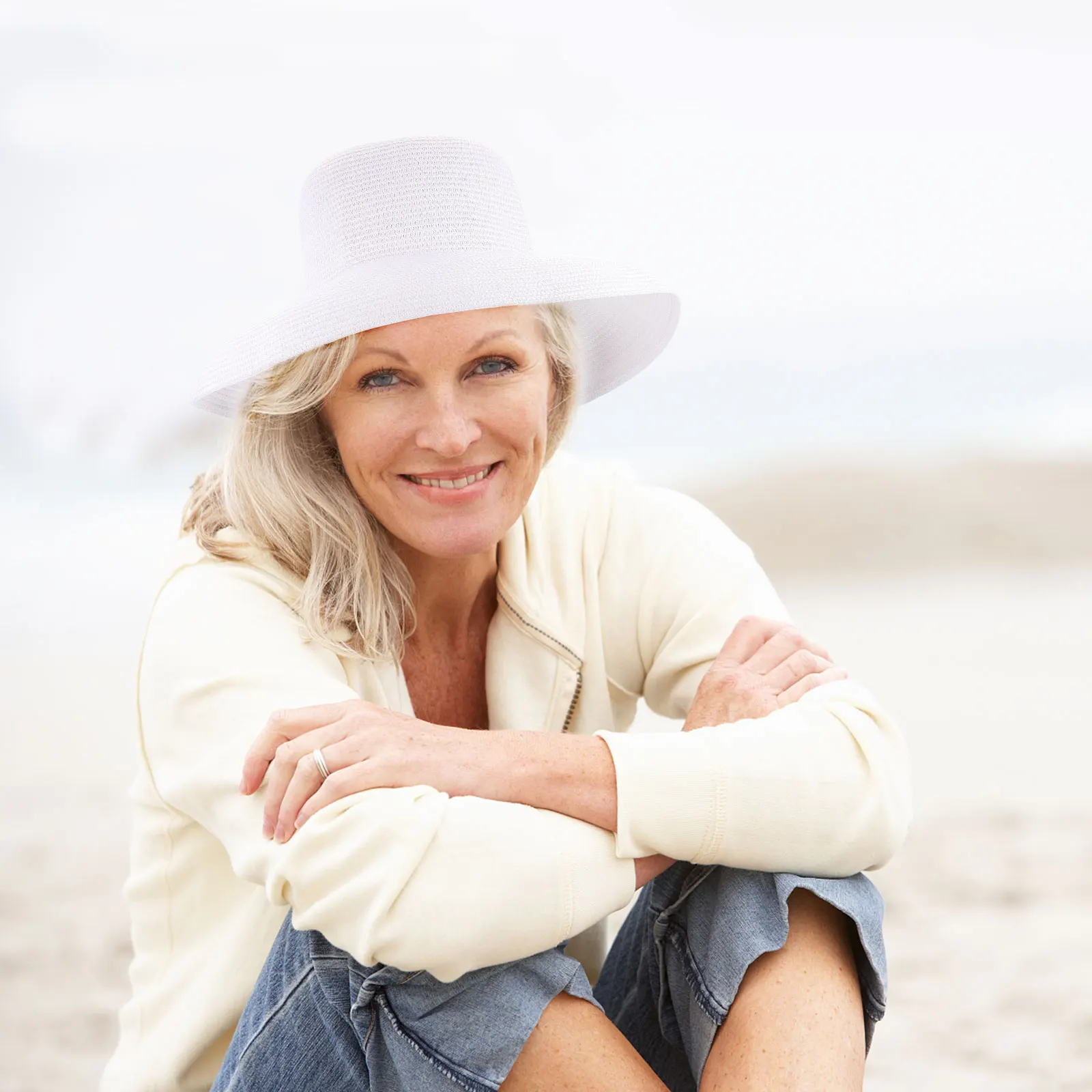 

Sun Protection Hat Straw Woven Large Size Black Color Outdoor Beach Fashionable Sunscreen Bucket Hat for Women