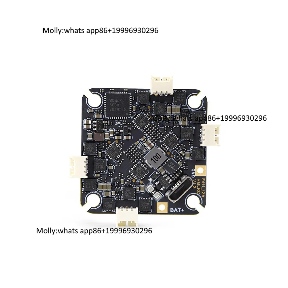 HGLRC SPECTER F411 12A AIO FC ICM42688P Gyro Bluejay Firmware 4-in-1 ESC UART ExpressLRS RX VTX FPV Racing Drone Parts