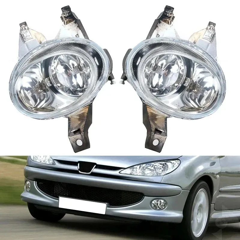 

For Peugeot 206 2005 2006 2007 2008 CPQ for Front Bumper Fog Lights Fog Lights Driving Lights Fog Light Assembly