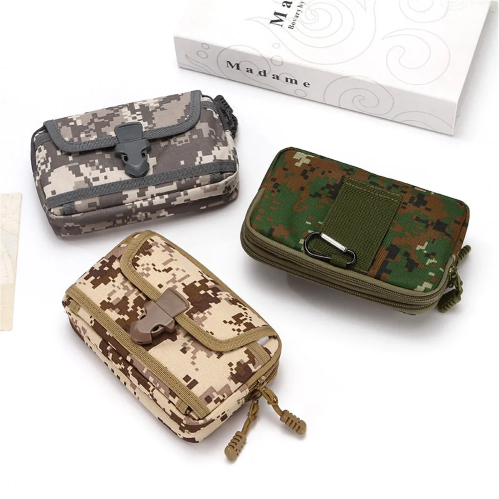 

26 Outdoor Wallet Purse Packet Utility EDC Bag for 6.5 Phone Hunting Bag Men Military Camouflage Pouch Tactical Belt Waist Pack