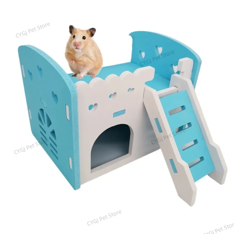 Assembled Hamster Slide Toy Guinea Pig Golden Bear Funny Breathable Hamster House Nest Chinchillas Wholesale Hamster Accessories