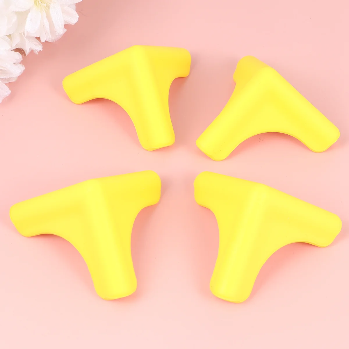 4pcs Anti Crash Desk Corner Protector Soft Silicone Guard for Children Safety Furniture Home Yellow Kid Safe