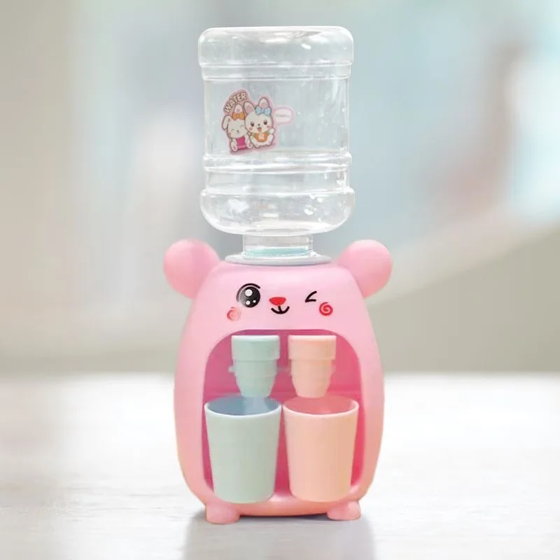Mini dispensador de agua de dibujos animados, juguete de cocina, casa Mini dispensador de agua de dibujos animados, juguete de cocina, casa