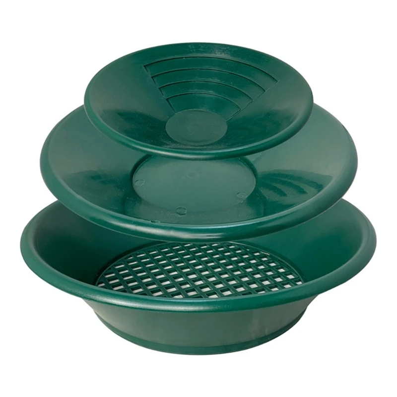 3 pçs manual ferramenta lavagem ouro conjunto panelas lavagem ouro para lavagem ouro plástico panelas ouro